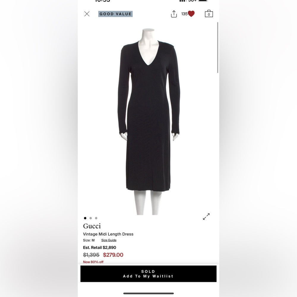 ISO! Gucci Vintage Midi Dress